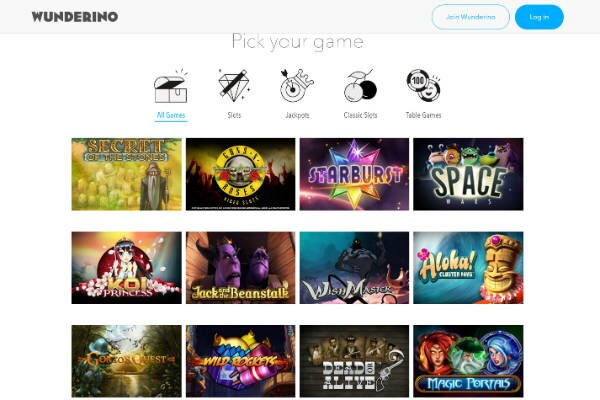 wunderino-online-casino-screenshot